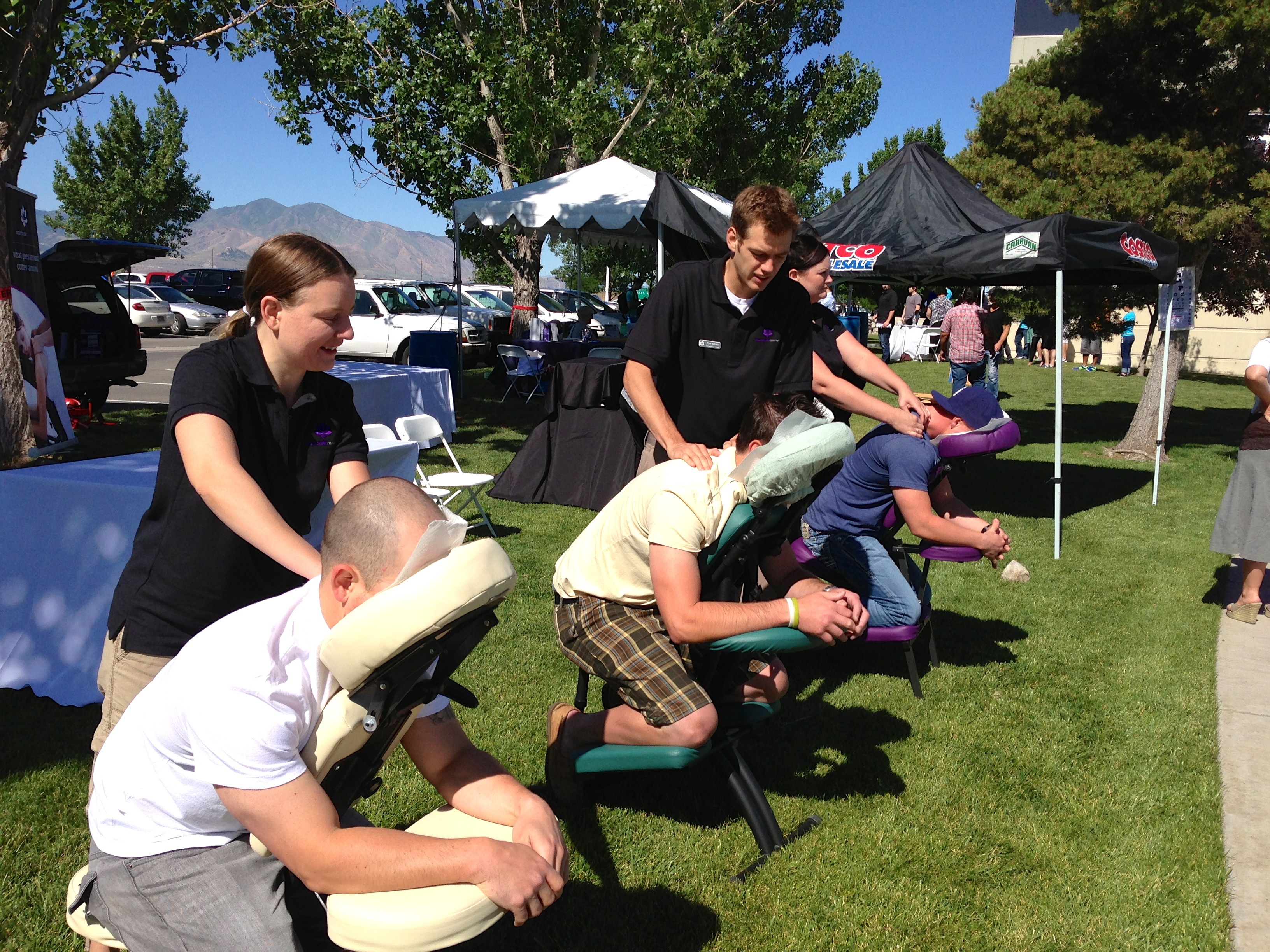 outdoor chair massage near me