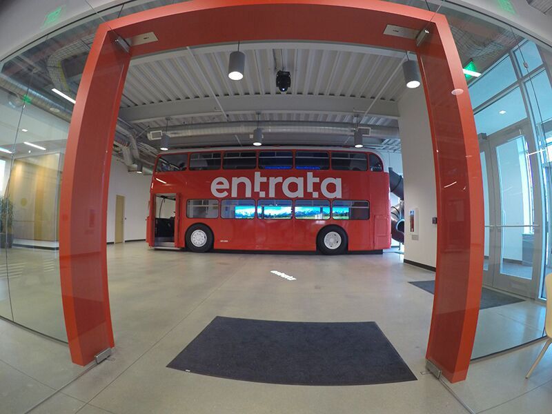 Entrata Opens New Office In Lehi, Installs Giant Bus Inside